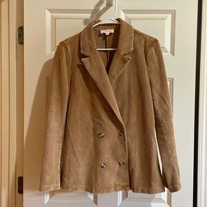 Peach Love California Brown Corduroy Blazer